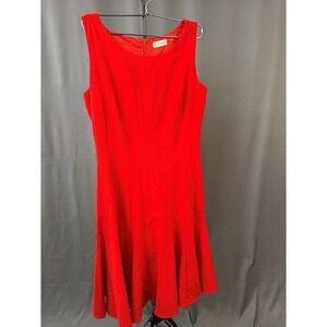 Calvin Klein Red Sheath Dress Women's Size 8